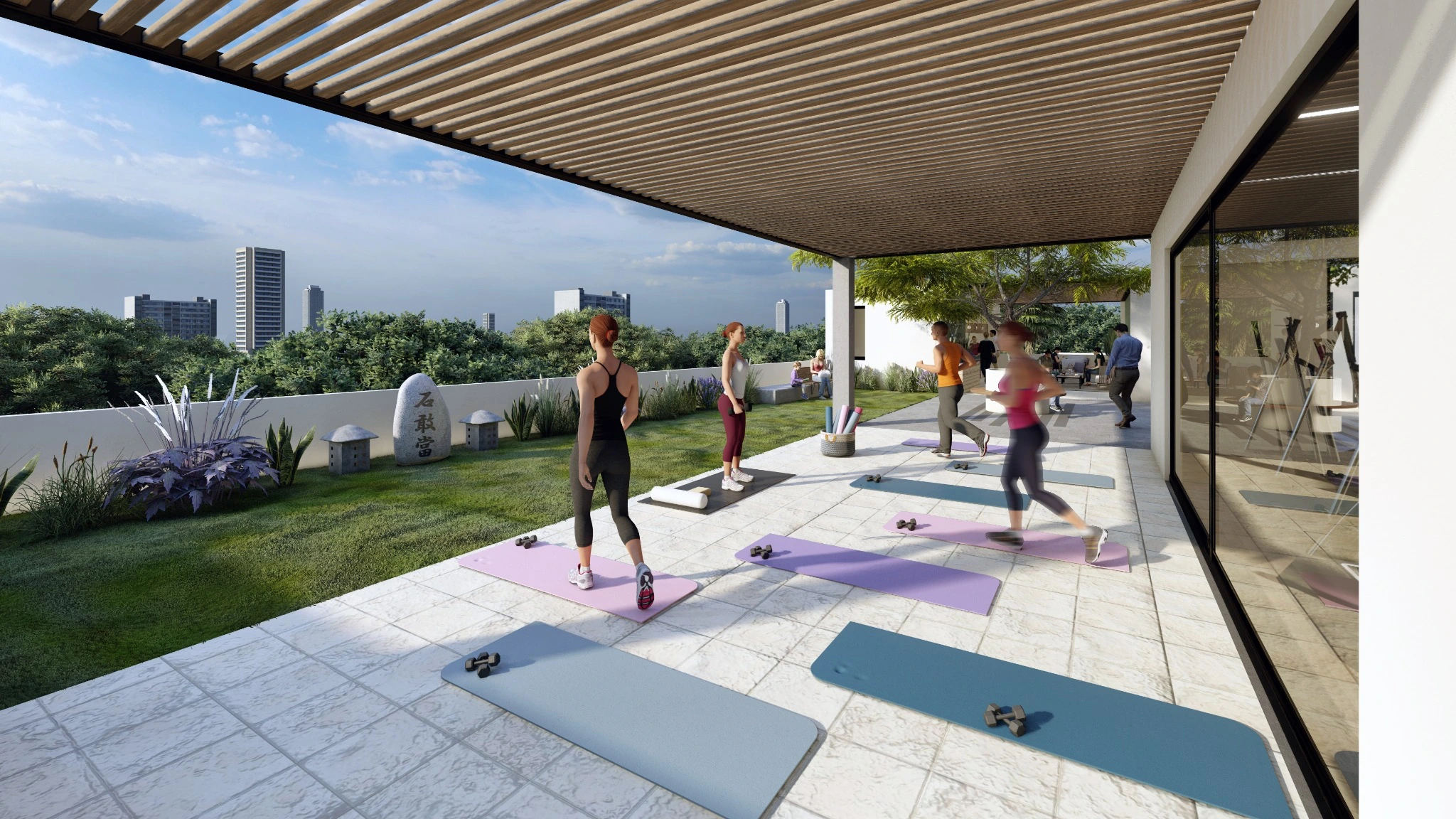 Render de Área Zen