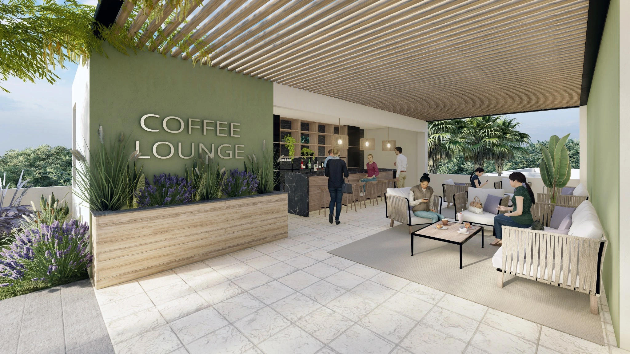 Render de Coffee Lounge