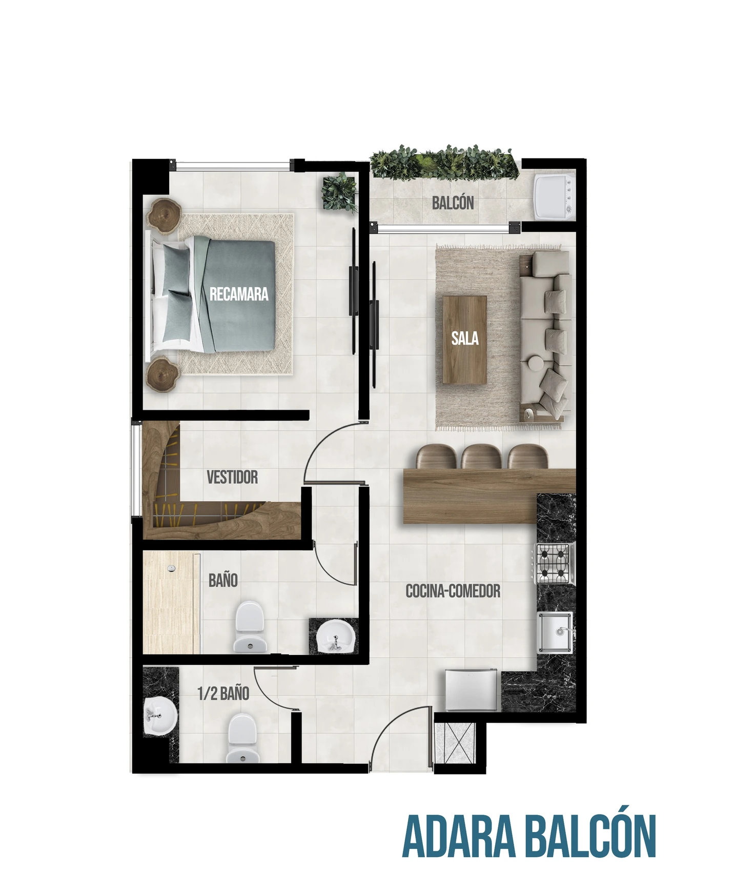 Plano ilustrado modelo Adara ALTIUS