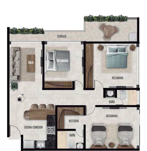 Plano penthouse Magnus ALTIUS